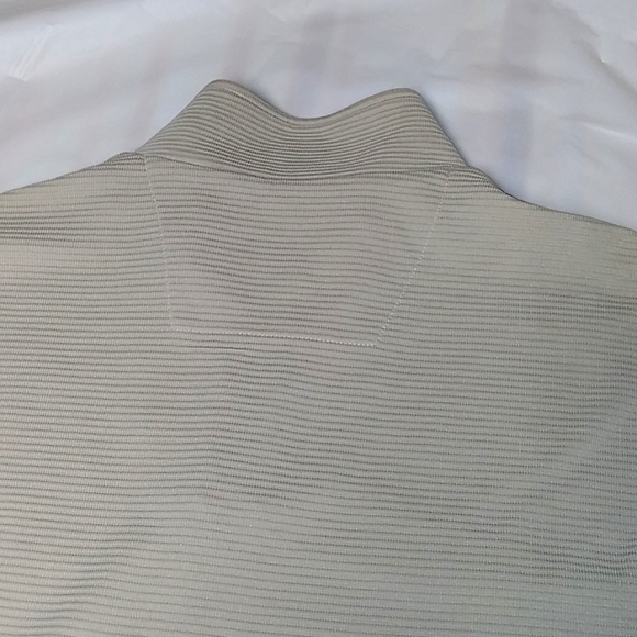 Perry Ellis 1/4 zip Tan Rib Knit Sweater - Picture 4 of 6